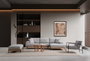 Atelier Del Sofa Eti Oak Right - Gris
